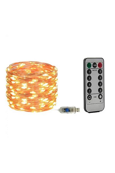 OEM LED Light String on Copper Cable, 8 Lighting Modes, 20m