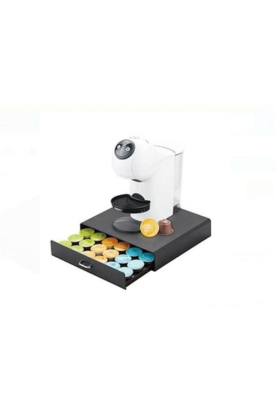 OEM Suport pentru 30 de capsule de cafea Dolce Gusto, K-Cup, tip sertar, 35 x 34 x 7,5 cm, negru