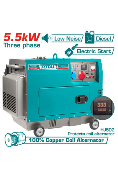 TOTAL مولد كهرباء ديزل 5.5kw توتال Tp2500032-58