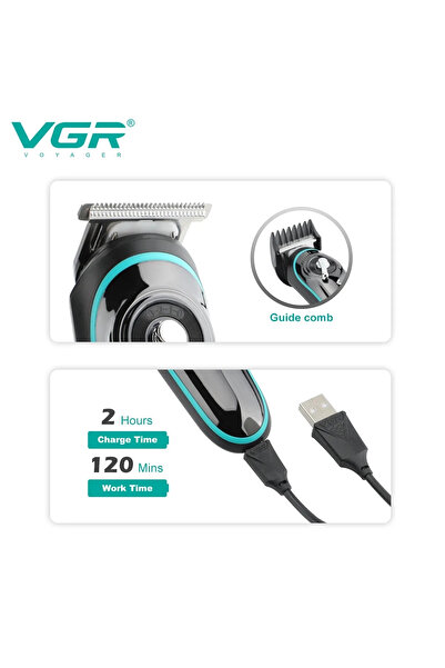 Skygo Vgr V-075 T Bıçak Sıfır Kesim Lcd Ekran Şarjlı Tıraş Makinesi