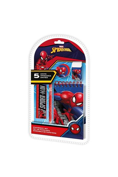 SPIDERMAN Stationery set, 5 pcs, Multicolor,