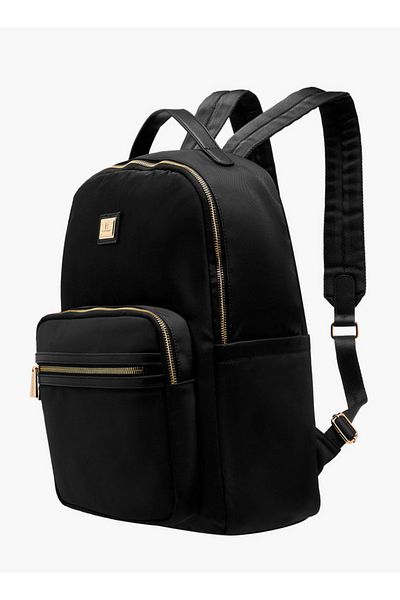 Flora Bella by Shoexpress Women Solid Backpack with Adjustable Straps and Zip Closure - 13x29x38 cm