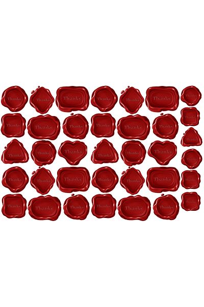 TELLGRAF مجموعة ملصقات ذات طابع ختم (21 × 30 سم مجموعة واحدة)