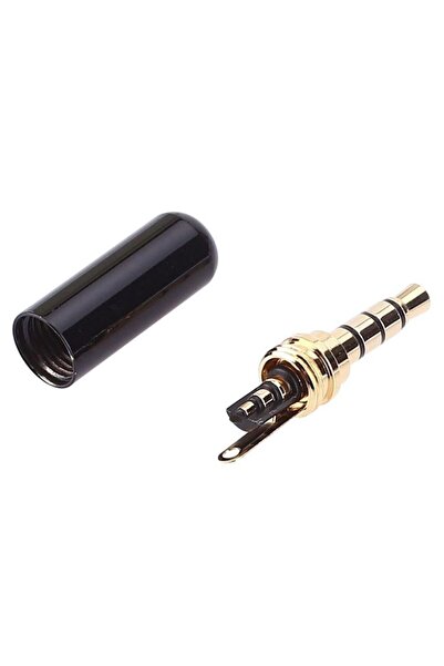SpeedUF Sennheiser 3.5mm 4 Boğumlu TRRS Jak Mikrofonlu Lehimlenebilir Erkek Konnektör