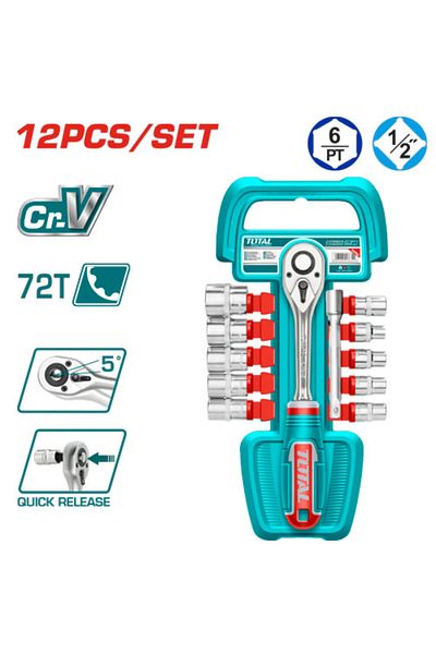 TOTAL Total 1/2" 12pcs/set Automatic Hand Puncher Set Tht141121