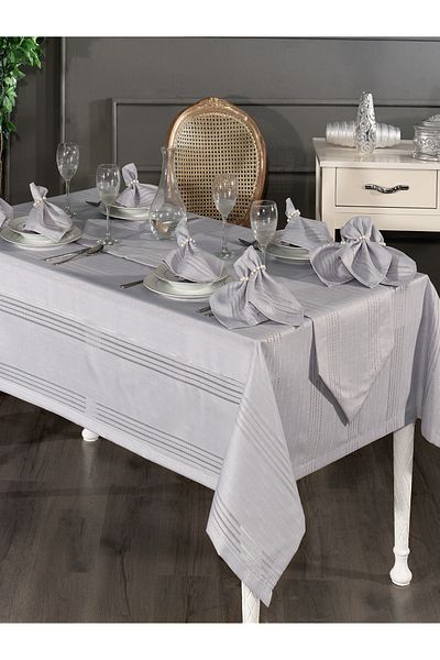 MADAME LUDA Worry-Free Linen Fabric Removable Stain-Free Table Cloth. (Size-160X220 Cm.)