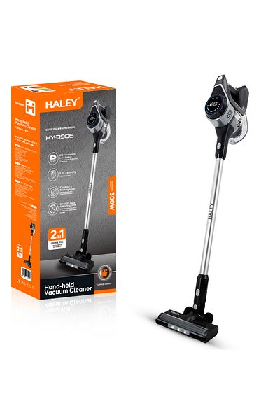 HALEY 2-in-1 Cordless Upright Vacuum Cleaner, 300W, 22.2V, 40 Min Runtime, Washable Filter