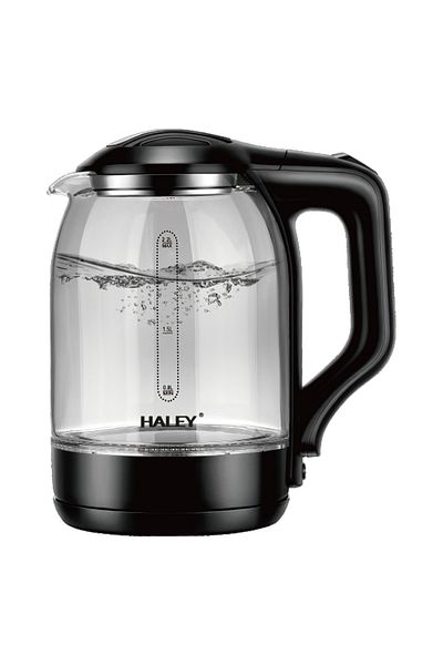 HALEY Electric Kettle 2.2L, 1800W, Heat-resistant Glass, Fast Heating, Automatic Shut-off