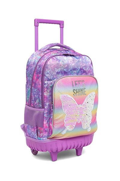R&B Lilac Girls Trolley Bag