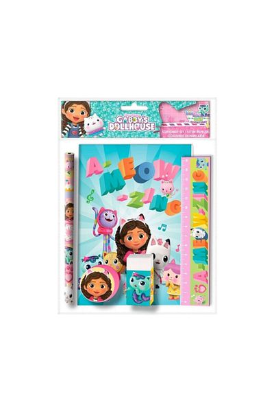 Gabby's Dollhouse Children's stationery set, 5 pieces, multicolor, Gabby's Dollhouse