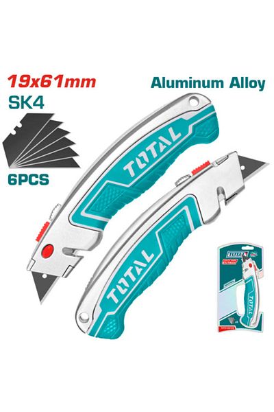 TOTAL Total Tht5126128 19x61mm Scalpel with 6 Internal Spur