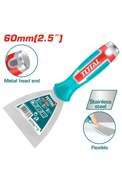 TOTAL Total Tht83606 2.5" Rubber Hand Putty Knife