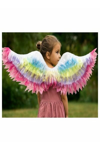 CANSIN Lighted Angel Wing Colorful