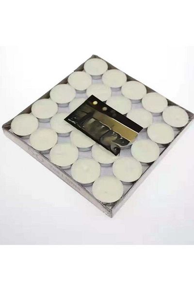 huitich Smokeless Tea Light Candles 50-Pack for Weddings, Parties, Holidays & Religious Use