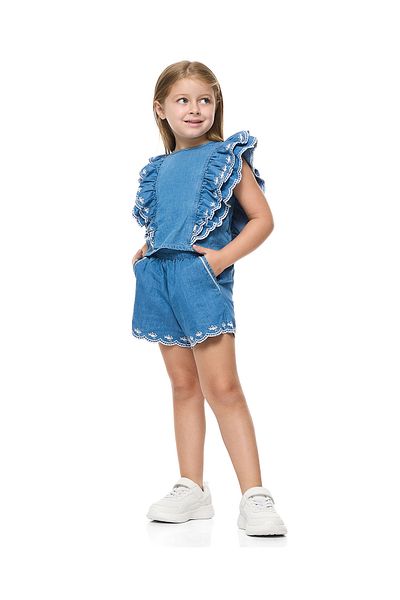R&B GIRLS TOP & BOTTOM SET 2-8Y