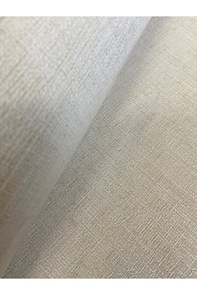 KOÇ YAPI DEKOR Tutkal hediye 16 m2 ithal kabartmalı açık krem hasır desen duvar kağıdı