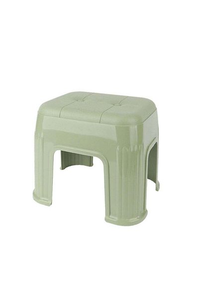 huitich Green Plastic Shoe Stool – 24×25×20 cm
