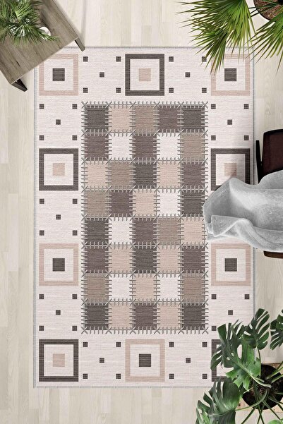 Monnhein Covor lavabil cu bază anti-alunecare – Covor modern cu imprimare dig...