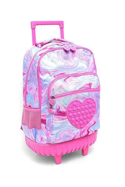 R&B Pink Girls Trolley Bag