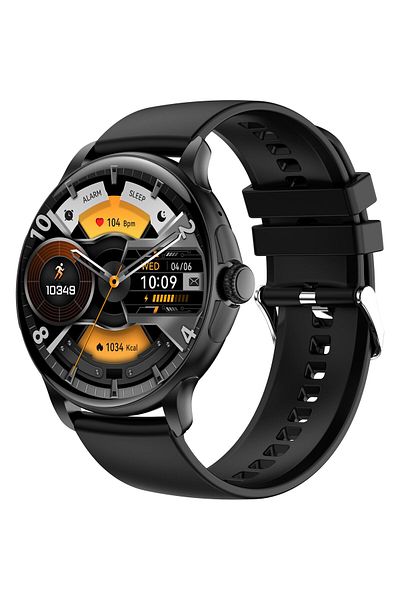 WowStep Smartwatch, Calls, Physical Activities, Sleep, Heart Rate, 7 Days Battery Life, Romanian, Black