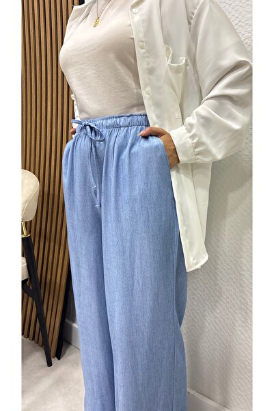 MODAMM ÖYKÜM Keten Karışımlı Bol Kesim Tesettür Pantolon