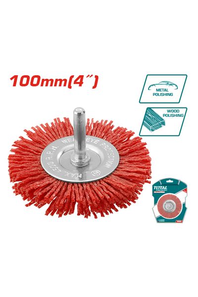 TOTAL Total Tac34045 4" Nylon Round Brush