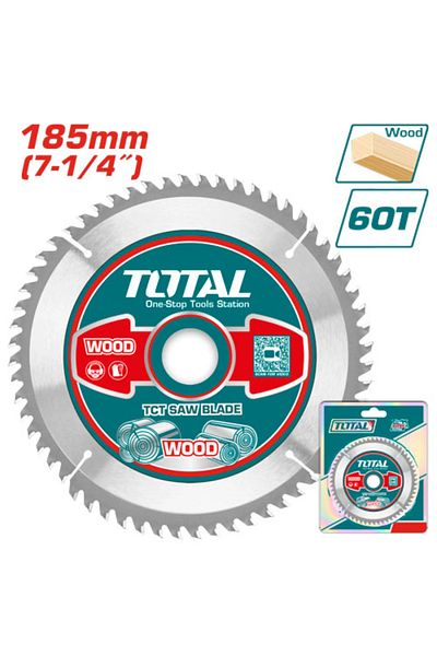 TOTAL Total Tac231413 7-1/4" 60 Tooth Circular Wood Cutting Disc