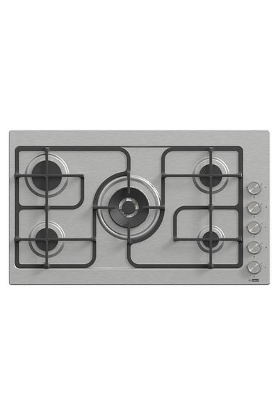 GL GENERAL 51x87cm Heavy Duty 5 Burners Built in Cooker, Auto Burn, Total Safety, Side keys, Easy to Clean