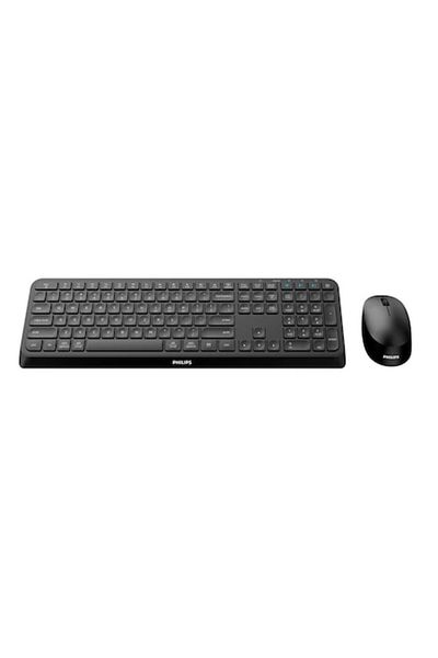 Philips Tastatură și mouse SPT6407B/16 Negru Qwerty SUA