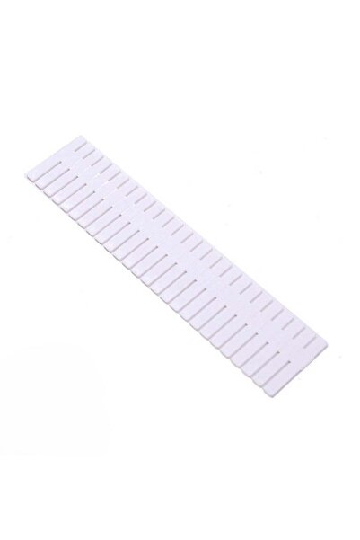 huitich لوح تقسيم منظم للأدراج - شبكة تقسيم قابلة للتعديل 47×7 سم، 4 قطع، أبيض