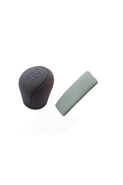 Universala Gear shift knob cover set, manual transmission, 5 speeds, gray color