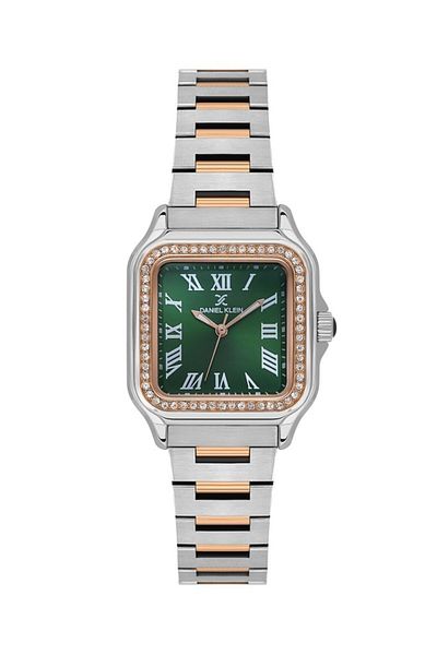 Daniel Klein Dk.1.14040-6 Stone Design Square Dial Metal Cord Metal Case 3 Atm Water Resistant Met