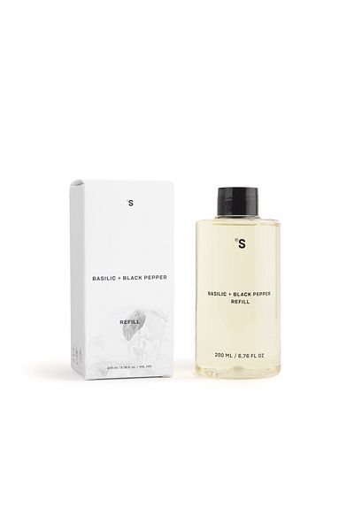 Sister's Aroma , Refil Parfum de Casa, Busuioc si Piper Negru, 200ML