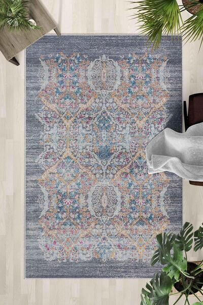 Monnhein Non-Slip Base Washable Carpet – Modern Digital Printing Carpet for K...