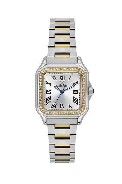 Daniel Klein Dk.1.14040-4 Stone Design Square Dial Metal Cord Metal Case 3 Atm Water Resistant Met