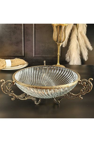 ROY KING Royking Antique Round Salad Bowl with Handles 30cm