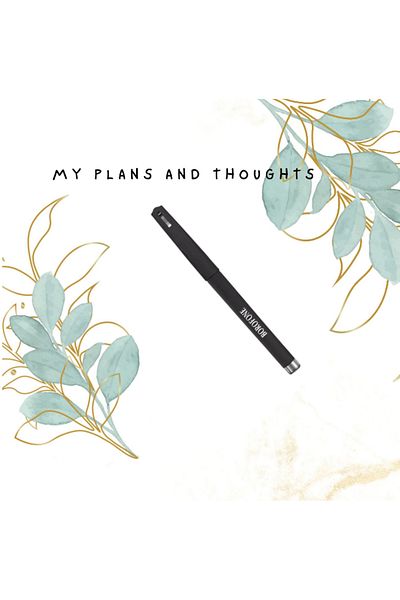 Borofone 2 x Roller Stylus Pen, For Agenda, Writing Goals, School (2 bucati) - Black