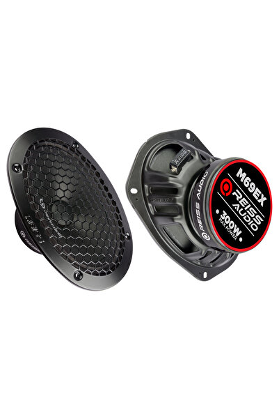 Reiss Audio Rs-M69EX Excellence serisi Oval 6x9 Çifti 600W-300W Rms Oto Midrange Hoparlör
