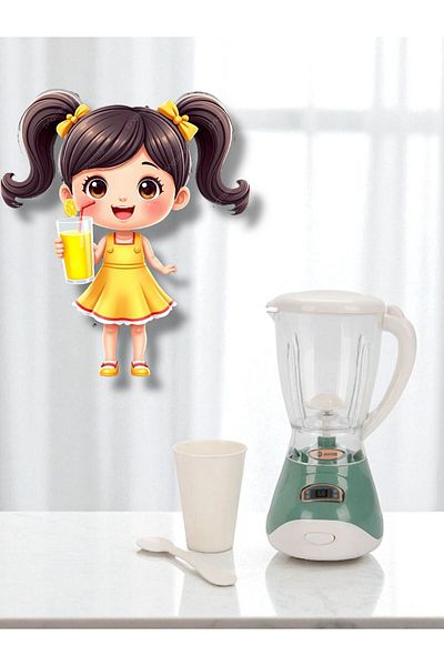 BYCEGU 049006 Toy Kitchen Pet House Set Blender Set with Cup for Miniatures