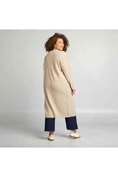 KIABI Long button-up cardigan BEIGE