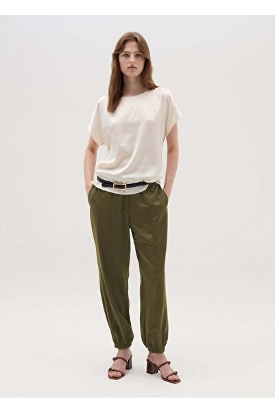 Ovs Pull-On Trousers With Raised Stitching