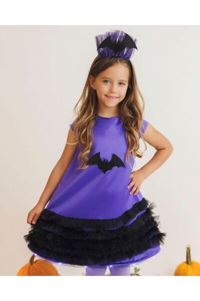 fustite cu luminite Rochița cu Luminițe Mov, de Supererou - 2-3 ani (92-98 cm)