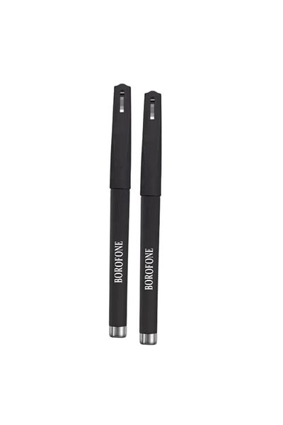 Borofone 2 x Roller Stylus Pen, For Agenda, Writing Goals, School (2 bucati) - Black