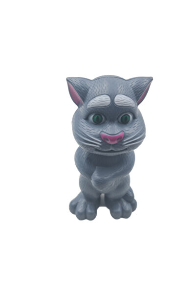 dalimag Jucărie interactivă Tom, repetă tot ce aude, gri, 20 cm,