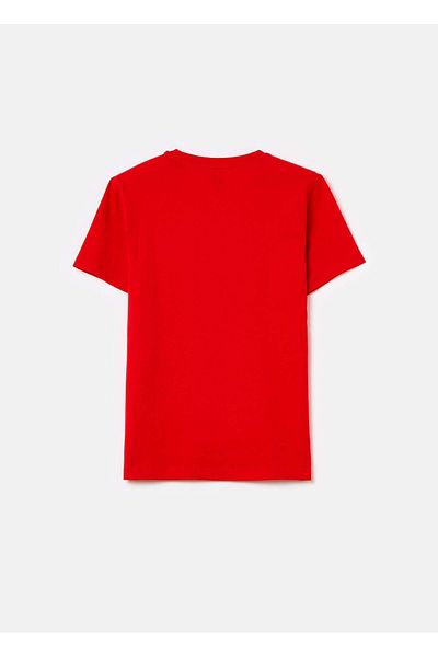 Ovs Solid Colour Cotton T-Shirt