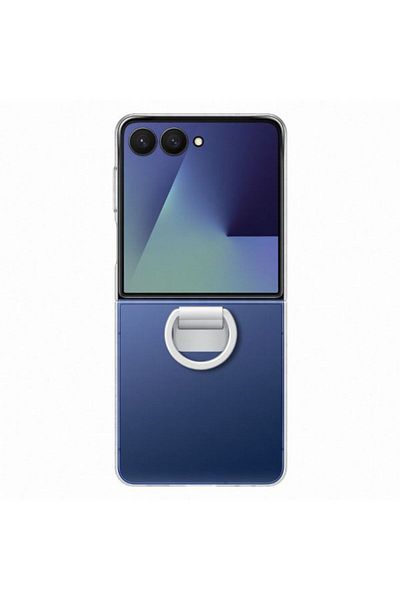 Samsung Flip7 Ring Case (Silicone) - Navy