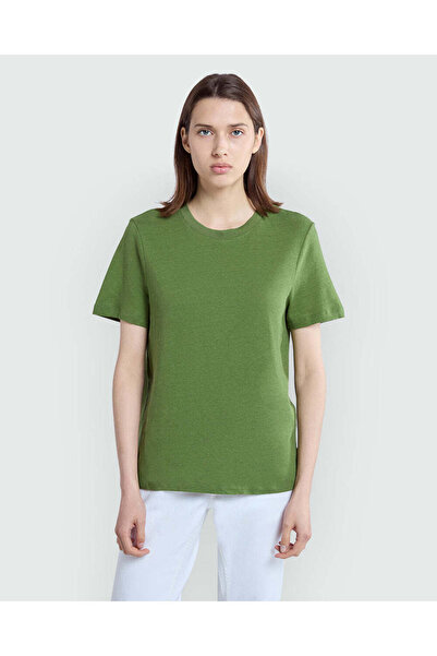 Ovs تي شيرت عسكري أخضر - كاجوال كلاسيكي