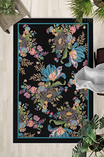 Monnhein Covor lavabil cu bază anti-alunecare – Covor modern cu imprimare dig...