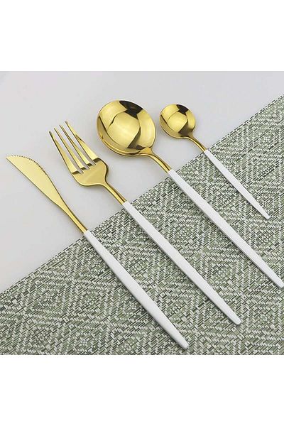 divendi-ro Portuguese Style 24 Piece Cutlery Set in high quality stainless steel - Red