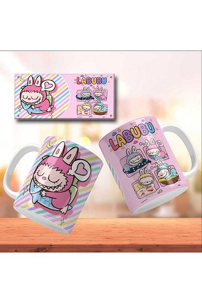 HobiShop Labuba Full Printed Porcelain Mug Cup Model 2